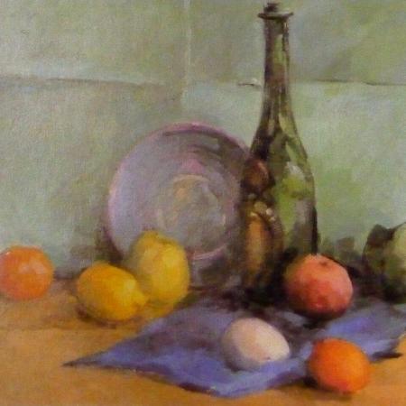 'Fruits et bouteille ~ Technique et Style Savonarola