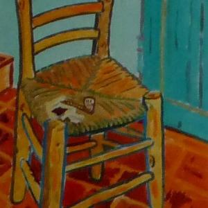 'Chaise à la pipe' ~ Technique Van Gogh ' ~ Style Savonarola