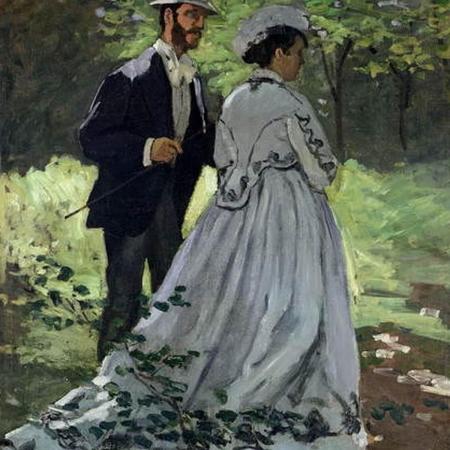 'Les promeneurs' ~ Technique Monet ~ Style Savonarola