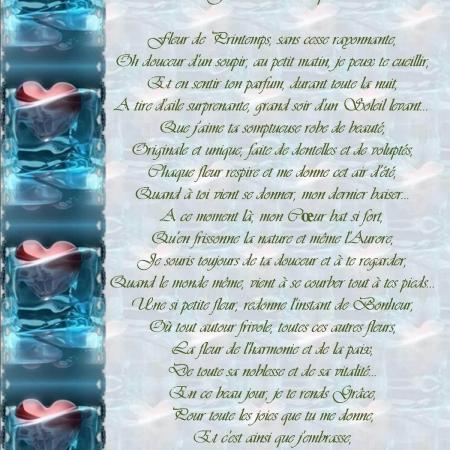 'Fleur de printemps' ~ Poésie