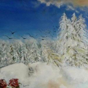 'Le Chalet' ~ Huile sur toile