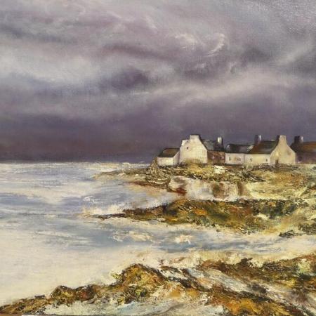 'Orage de Bretagne' ~ Huile sur toile