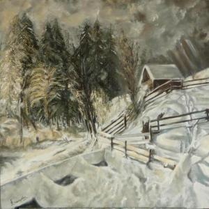 'Soir d'hiver' ~ Huile sur toile