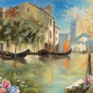'Venise, la Romantique' ~ Huile sur toile