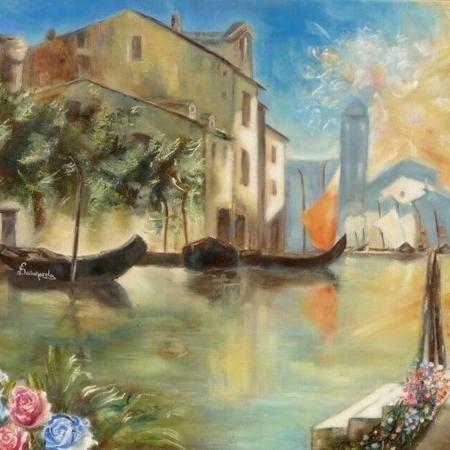 'La Romantique' ~ Huile sur toile